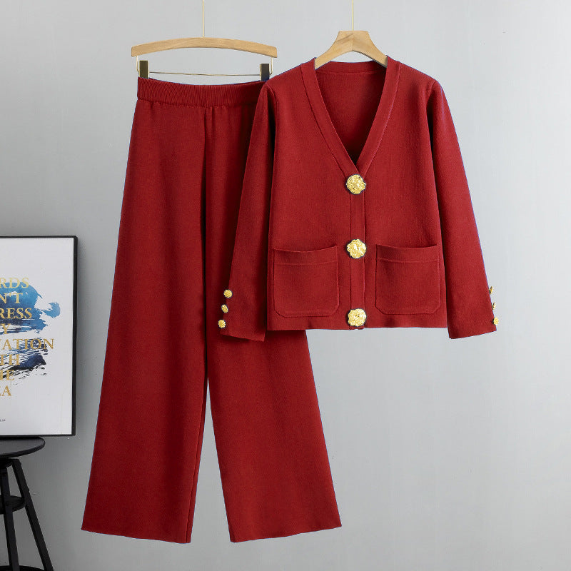 Ensemble Cardigan Style Décontracté