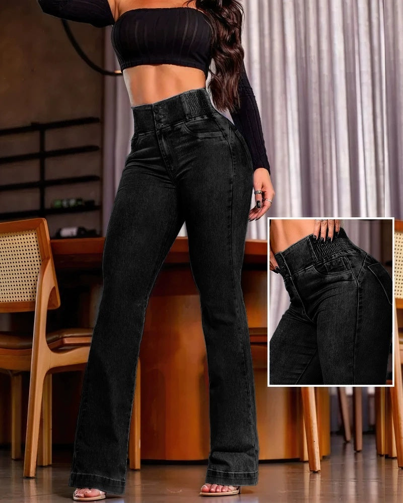 Pantalon skinny taille haute