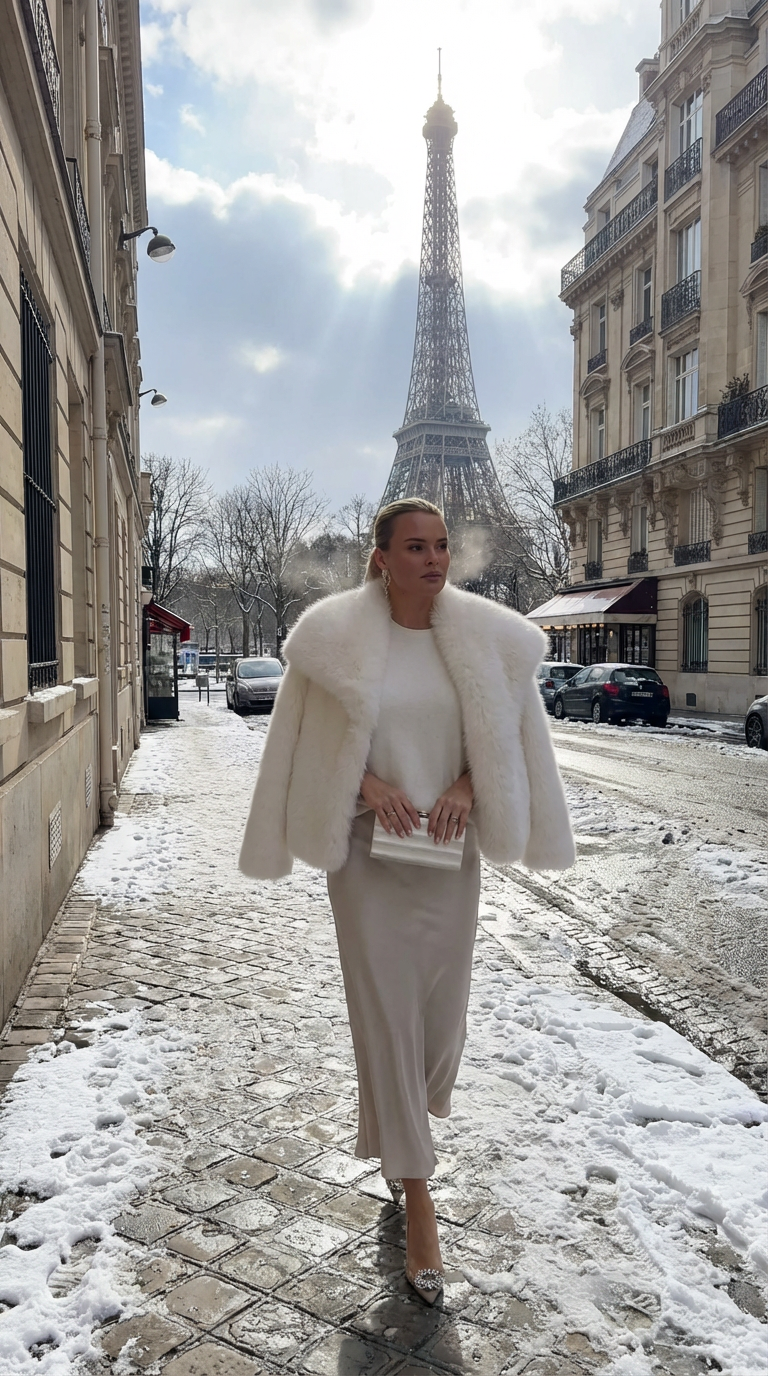 SAYCOTA, manteau court en fourrure