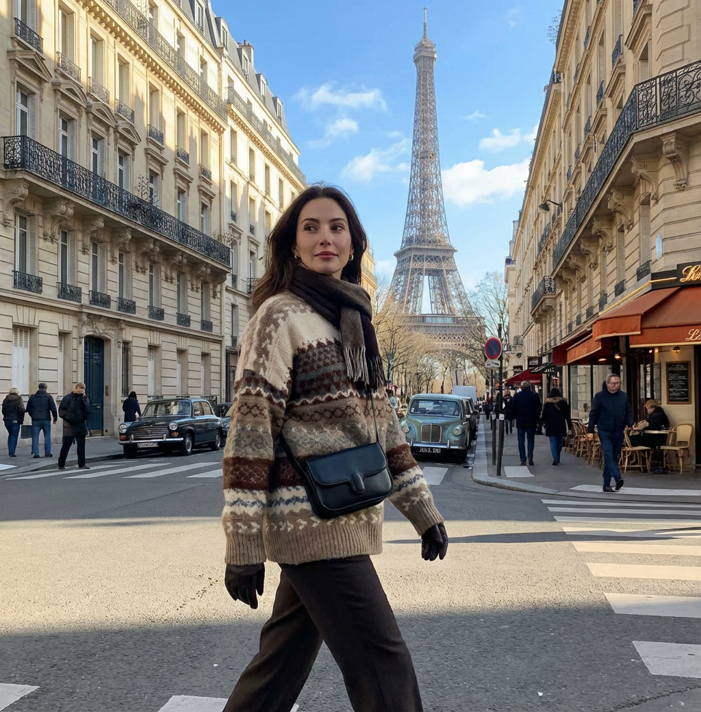 TOHAMI, Pull à col rond pour femme