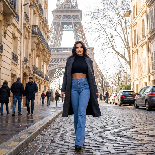 ROSANA, Pantalon skinny taille haute